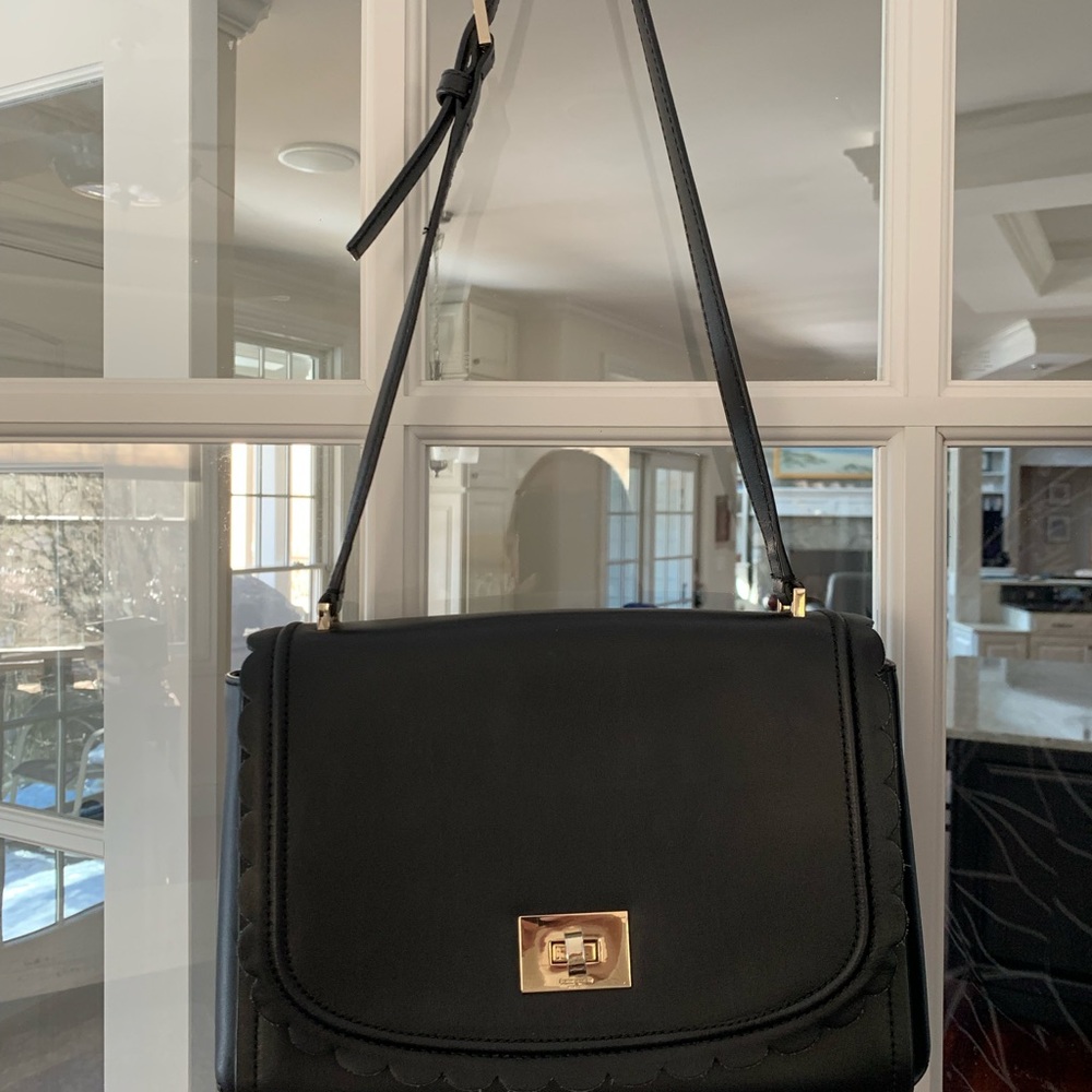 EUC kate spade Jazmin Maple Court Black Leather Purse - Picture 6 of 11